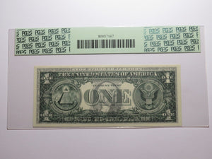 $1 1977 Full Face to Back Offset Error Federal Reserve Bank Note Bill NEW65 PCGS