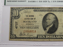 Load image into Gallery viewer, $10 1929 Mankato Minnesota MN National Currency Bank Note Bill #4727 VF20 PMG