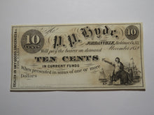 Load image into Gallery viewer, $.10 1852 Jordanville New York Obsolete Currency Bank Note Bill P.P. Hyde UNC+++