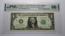 Load image into Gallery viewer, $1 2017 Radar Serial Number Federal Reserve Currency Bank Note Bill PMG UNC66EPQ