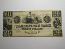 Load image into Gallery viewer, $20 18__ Hagerstown Maryland MD Obsolete Currency Bank Note Remainder Bill