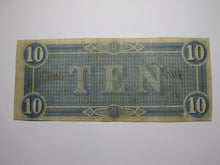 Load image into Gallery viewer, $10 1864 Richmond Virginia VA Confederate Currency Bank Note Bill RARE T68 Fine+