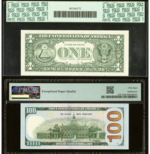 Load image into Gallery viewer, $1-$100 2006-2009 Matching Fancy Serial Numbers Federal Reserve Bank Note Bill