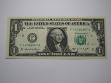 Load image into Gallery viewer, $1 2021 Radar Serial Number Federal Reserve Currency Bank Note Bill UNC 76244267
