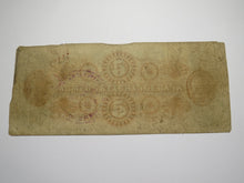 Load image into Gallery viewer, $5 1853 Charleston South Carolina Obsolete Currency Bank Note Farmers Exchange