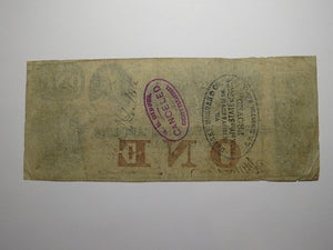 $1 1861 Charleston South Carolina SC Obsolete Currency Bank Note Bill Bank of SC