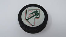 Load image into Gallery viewer, Vintage Les Forestiers Game Used Midget AAA Official Viceroy Hockey Puck Ontario