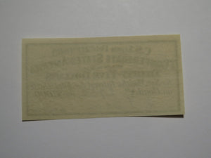 $35 1863 Confederate Bond Coupon Certificate Currency Bank Note Bill UNC