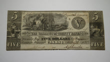 Load image into Gallery viewer, $5 1835 Calais Maine ME Obsolete Currency Bank Note Bill! Washington County Bank