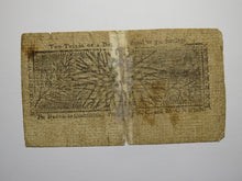 Load image into Gallery viewer, 1770 $2/3 Annapolis Maryland MD Colonial Currency Bank Note Bill RARE ISSUE
