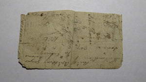 1754 Thirty Shillings North Carolina NC Colonial Currency Note Bill! 30s RARE!