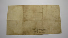 Load image into Gallery viewer, 1768 Promissory Note Payable in New York Colonial Currency Note Charles Burg