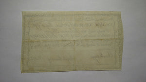 1791 10 Shillings CT Comptrollers Office Colonial Currency Ralph Pomeroy Signed