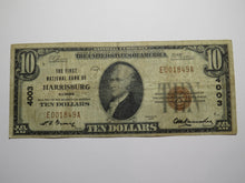 Load image into Gallery viewer, $10 1929 Harrisburg Illinois IL National Currency Bank Note Bill Ch #4003 FINE