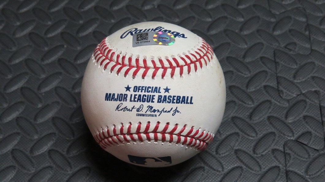 2020 Tyrone Taylor Milwaukee Brewers Hit By Pitch Game Used MLB Baseball! 19-0