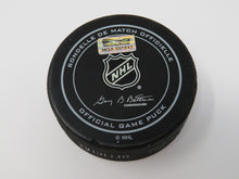 Load image into Gallery viewer, 2015-16 Jack Johnson Columbus Blue Jackets NHL Game Used Goal Puck -Johansen Ast