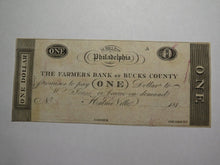 Load image into Gallery viewer, $1 18__ Hulmeville Pennsylvania Obsolete Currency Bank Note Bill Remainder UNC++