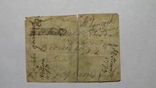 Load image into Gallery viewer, 1761 Ten Shillings North Carolina NC Colonial Currency Note Bill! 10s! RARE NOTE