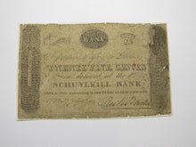 Load image into Gallery viewer, $.25 1815 Philadelphia Pennsylvania PA Obsolete Currency Note Schuylkill Bank