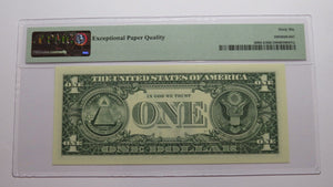 $1 2017 Repeater Serial Number Federal Reserve Currency Bank Note Bill PMG UNC66