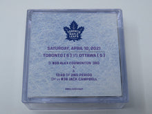 Load image into Gallery viewer, 2021 Alex Formenton Ottawa Senators Game Used Goal Scored Puck -Shorthanded