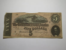 Load image into Gallery viewer, $5 1864 Richmond Virginia VA Confederate Currency Bank Note Bill RARE T69 FINE+