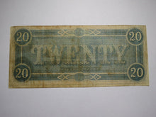 Load image into Gallery viewer, $20 1864 Richmond Virginia VA Confederate Currency Bank Note Bill RARE T67 FINE