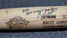 Load image into Gallery viewer, Brett Carroll Florida Marlins Game Used Signed Louisville Slugger Baseball Bat