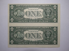 Load image into Gallery viewer, $1 2017 Uncut New York BEP Uncirculated Currency Sheet 2 Federal Reserve Notes