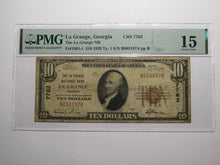 Load image into Gallery viewer, $10 1929 La Grange Georgia GA National Currency Bank Note Bill Ch. #7762 F15 PMG