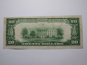 $20 1929 Blossburg Pennsylvania PA National Currency Bank Note Bill Ch #13381 VF