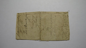 1754 Twenty Shillings North Carolina NC Colonial Currency Note Bill! RARE 20s!