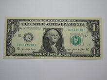 Load image into Gallery viewer, $1 2021 Radar Serial Number Federal Reserve Currency Bank Note Bill UNC 03511530