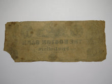 Load image into Gallery viewer, $5 1852 Boston Massachusetts MA Obsolete Currency Bank Note Bill The Boston Bank