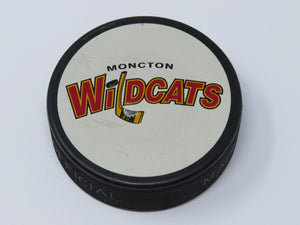 Moncton Wildcats QMJHL Official Game Puck Hockey Team Quebec Major Junior!