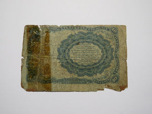 1874 $.10 Fifth Issue Fractional Currency Obsolete Bank Note Bill Filler
