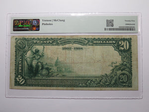 $20 1902 Lahoma Oklahoma OK National Currency Bank Note Bill Ch. #9974 VF25 PMG