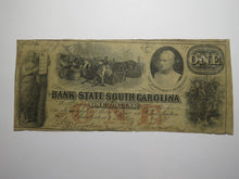 Load image into Gallery viewer, $1 1861 Charleston South Carolina SC Obsolete Currency Bank Note Bill Bank of SC