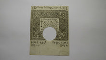 Load image into Gallery viewer, 1780 40s Hartford Connecticut CT Colonial Currency Note Bill Forty Shillings!