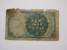 Load image into Gallery viewer, 1874 $.25 Fifth Issue Fractional Currency Obsolete Bank Note Bill 5th About Good