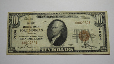 $10 1929 Fort Morgan Colorado CO National Currency Bank Note Bill Ch. #7004 FINE