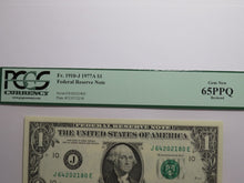Load image into Gallery viewer, $1 1977 Bookend Kansas City Federal Reserve Bank Note Currency Bill PCGS 65PPQ