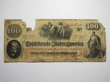 Load image into Gallery viewer, $100 1862 Richmond Virginia VA Confederate Currency Bank Note Bill RARE T41