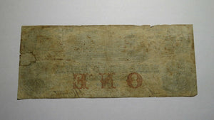 $1 1853 Adrian Michigan Obsolete Currency Bank Note Bill! Erie and Kalamazoo RR