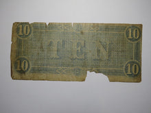 Load image into Gallery viewer, $10 1864 Richmond Virginia VA Confederate Currency Bank Note Bill T68
