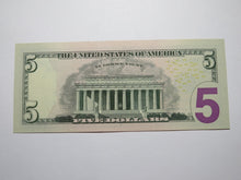 Load image into Gallery viewer, $5 2021 Fancy Radar Serial Number Federal Reserve Currency Bank Note Bill UNC++