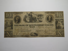 Load image into Gallery viewer, $10 1844 Norristown Pennsylvania Obsolete Currency Bank Note Bill Montgomery Cty