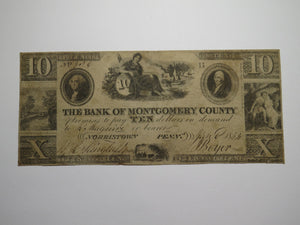 $10 1844 Norristown Pennsylvania Obsolete Currency Bank Note Bill Montgomery Cty