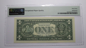 $1 2003 Repeater Serial Number Federal Reserve Currency Bank Note Bill PMG UNC67