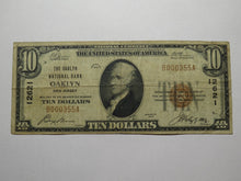 Load image into Gallery viewer, $10 1929 Oaklyn New Jersey NJ National Currency Bank Note Bill Ch. #12621 FINE
